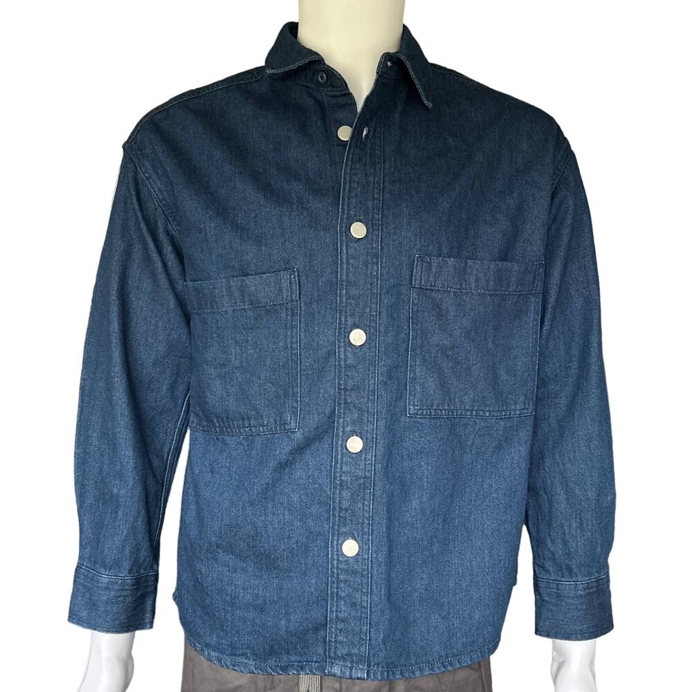 Basic Editions Men's Blue Jean Denim Jacket Medium